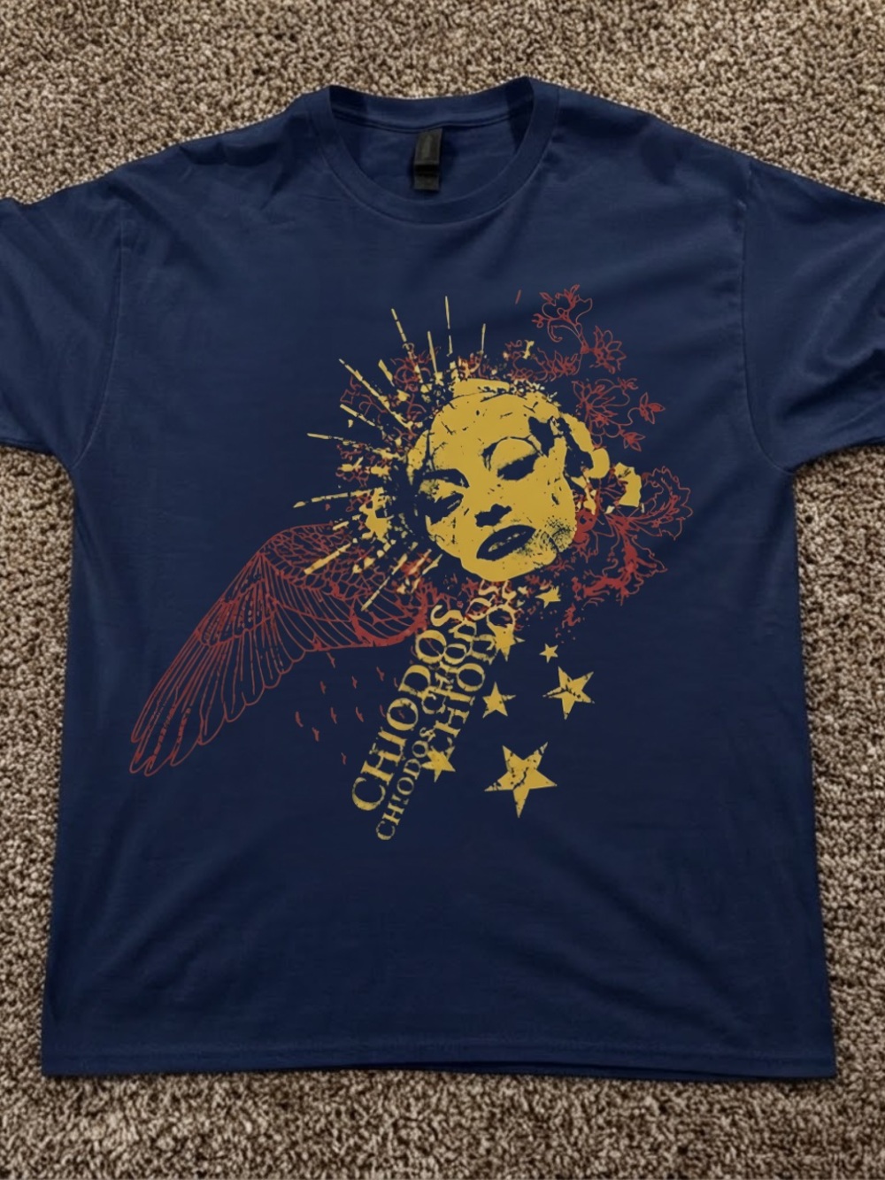 Gildan Navy Blue Chiodos Graphic Tee